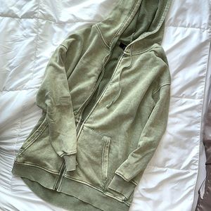 Light green zip up size Small